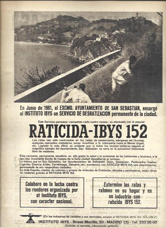 LAMINA 36609: Publicidad de raticida Ibys 152