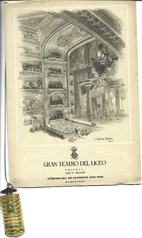 LAMINA 36744: Programa Liceu temporada invierno 1948-49