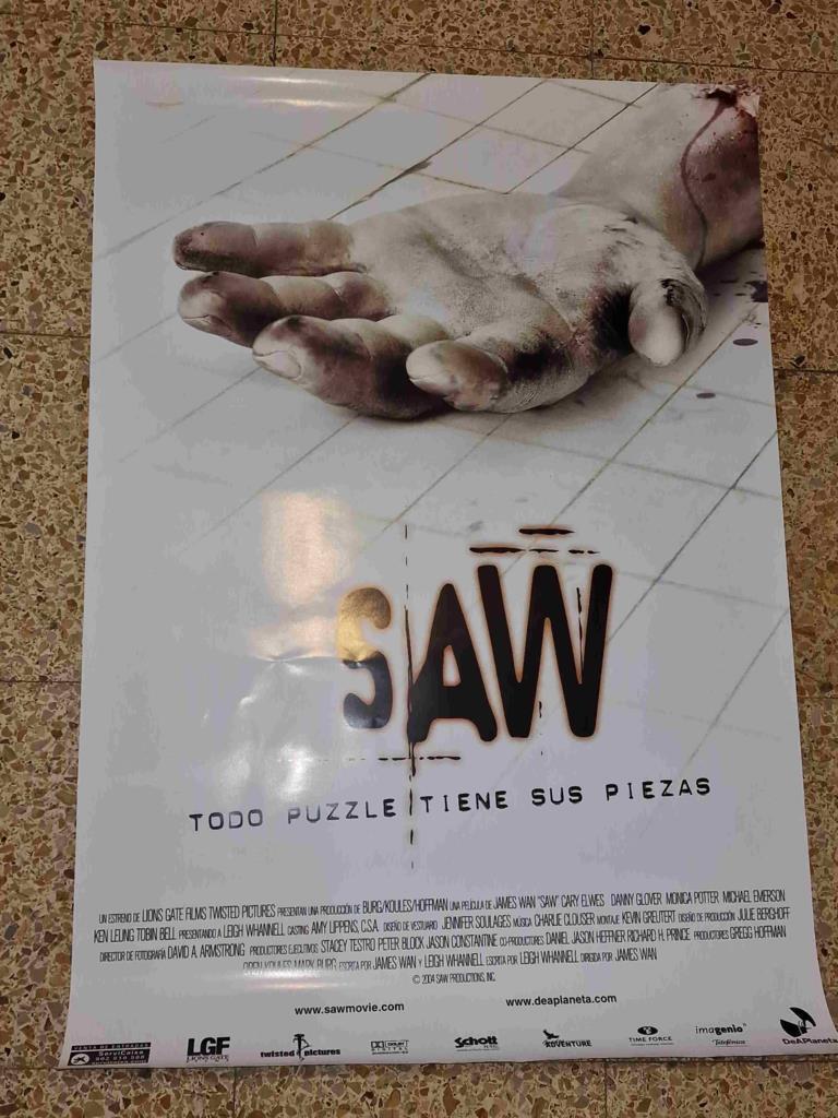 Poster de cine: Saw de James Wan (numerada 2)