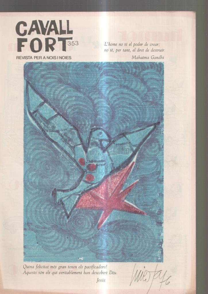 Cavall Fort numero 353, abril 1977: Les aventures de Benet Tallaferro, el circ 