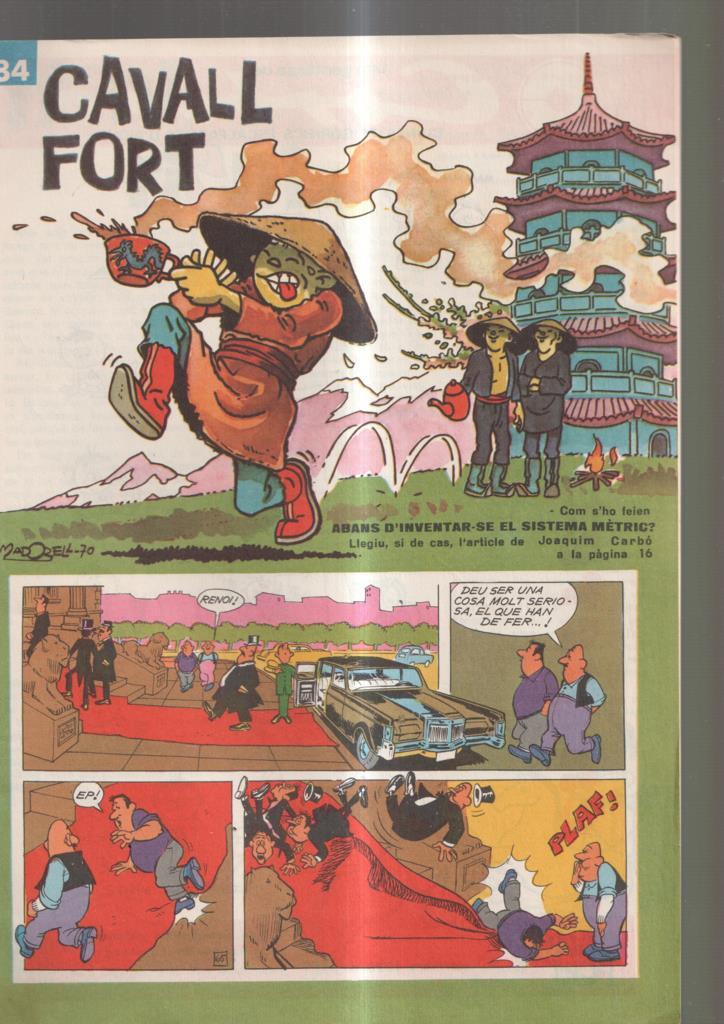 Cavall Fort numero 184, setembre 1970: Rient, rient- El rellotge de Ktesibos- 