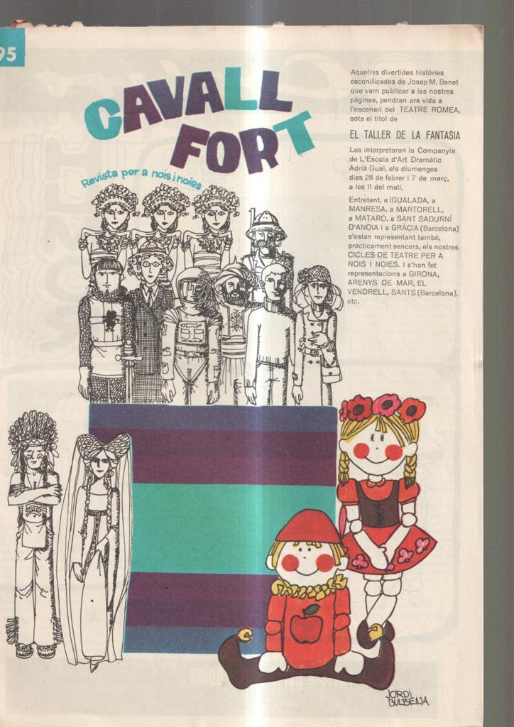 Cavall Fort numero 195, febrer 1971: Els bruixots de Kibor- El temple de Xac Mool-