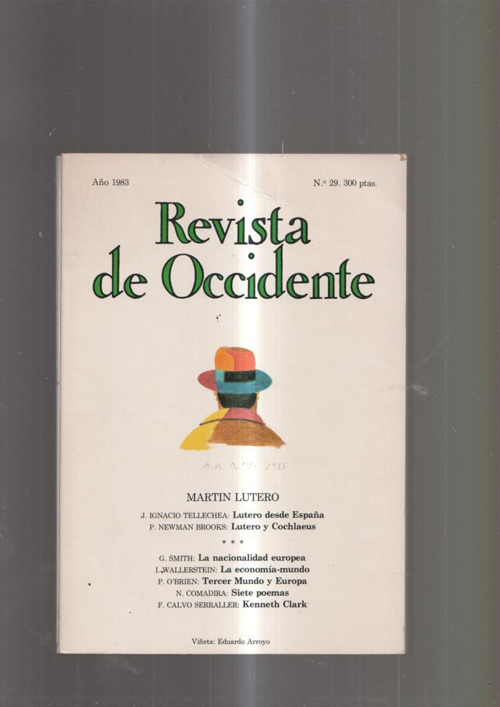 Revista de Occidente numero 29 noviembre 1983: Lutero desde España- Lutero