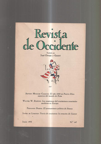 Revista de Occidente numero 147, junio 1975: El año 1848 en Puerto Rico: aspec-