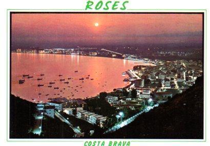 POSTAL PV11641: Atardecer en Roses PV11641