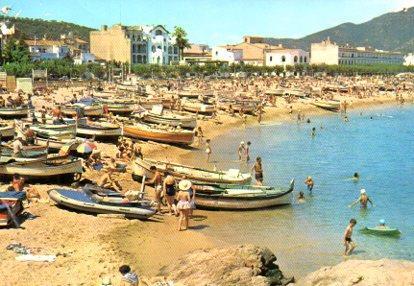 POSTAL PV11652: Detalle playa de Tossa de Mar