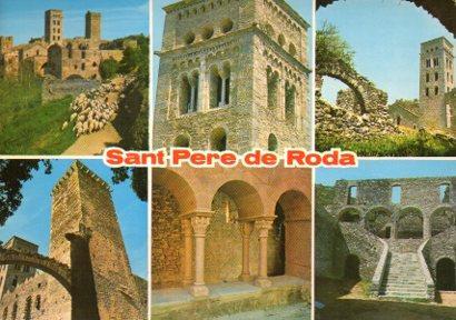 POSTAL PV11622: Monestir diferents aspectes de Sant Pere de Roda