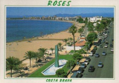 POSTAL PV11688: Monumento al pescador en Roses PV11688