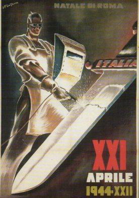 POSTAL PV11705: Natale di Roma XXII aprile 1944 - XXII
