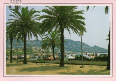 POSTAL PV11697: Detall del passeig de Roses, Costa Brava  PV11697