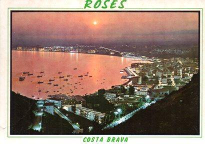 POSTAL PV11608: Bello atardecer en Roses