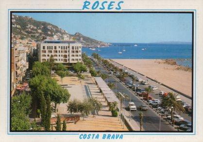 POSTAL PV11669: Plaza Catalunya i vista de Roses PV11669