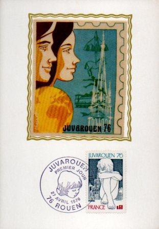 POSTAL PV11532: Carta filatelica de Francia. Juvarquen 76. Premier Jour