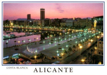 POSTAL PV11507: Alicante vista nocturna