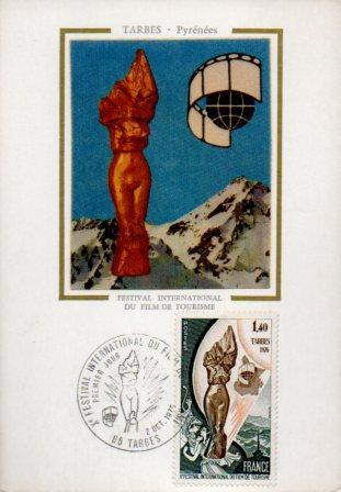POSTAL PV11528: Carta filatelica de Francia. X Festival International du Film de Tourisme