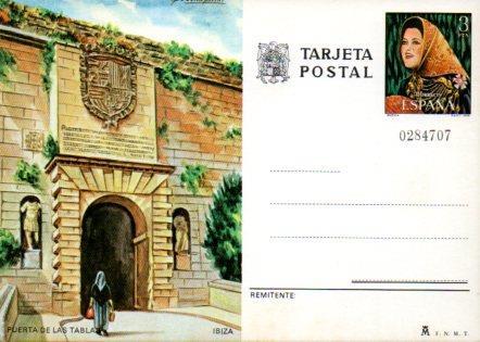 POSTAL PV11522: Tarjeta postal de Correos vista de Puerta de las Tablas, Ibiza nº 0284707