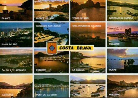 POSTAL PV11523: Contraluces vistas de la Costa Brava