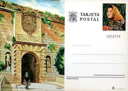 POSTAL PV11524: Tarjeta postal de Correos vista Puerta de las Tablas, Ibiza nº 0284708
