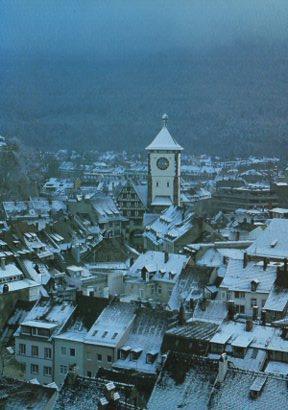POSTAL PV11597: Blick vom Munstertum zum Schwabentor, Freiburg im Breisgau
