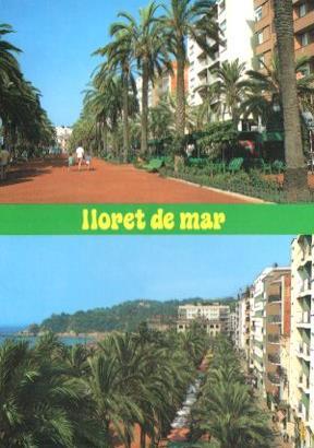 POSTAL PV11602: Paseo M. J. Verdager en Lloret de Mar