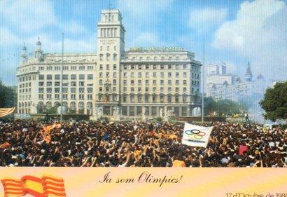POSTAL PV11577: Ja som Olimpics Plaça de Catalunya octubre 1986