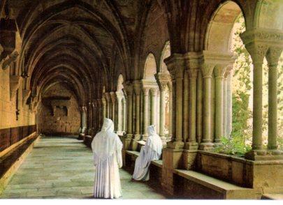 POSTAL PV11860: Reial Monestir de Poblet, vista del Claustro