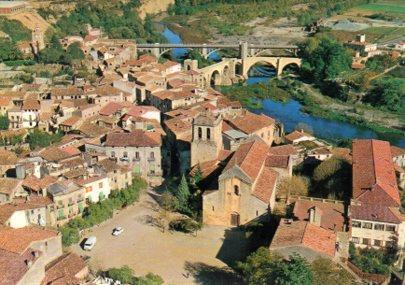POSTAL PV11861: Vista aerea de Besalu, Gerona