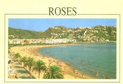 POSTAL PV11838: Detalle de la playa de Roses