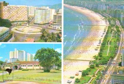 POSTAL PV11834: Vistas de Santos en Brasil