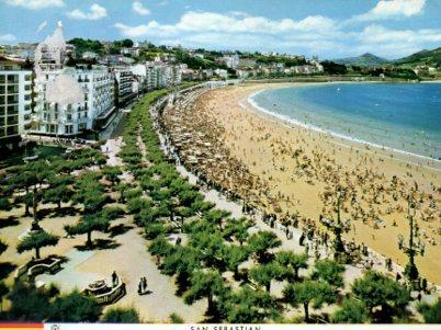 POSTAL PV11894: Paseo y Playa de la Concha, San Sebastian