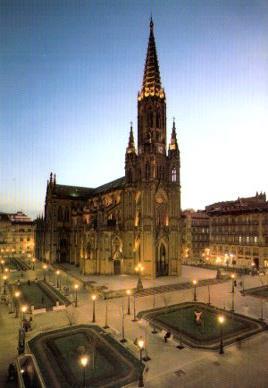 POSTAL PV11812: Catedral iluminada en San Sebastian