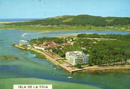 POSTAL PV11736: Isla de la Toja vista aerea