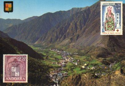 POSTAL PV11724: Vista general de Les Escaldes y Andorra la Vella  PV11724
