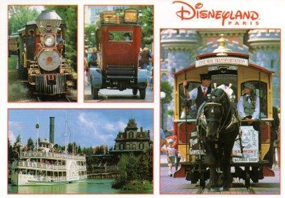 POSTAL PV11761: Disneyland Paris. Less Transports