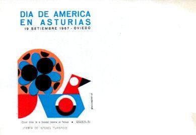 POSTAL PV11798: Dia de America en Asturias, Oviedo 1967