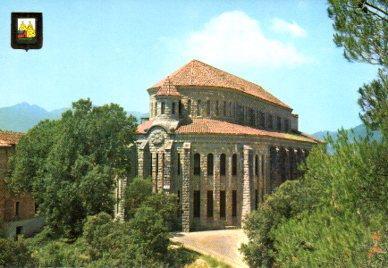 POSTAL PV11808: El Collell abadia de la nueva iglesia