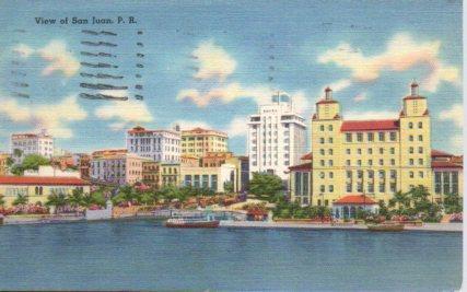 POSTAL PV11250: View of San Juan de Puerto Rico