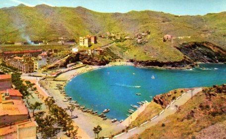 POSTAL PV11268: Vista de la playa de Portbou