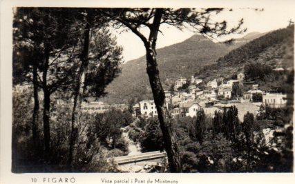 POSTAL PV11259: Figaro, vista parcial i Pont de Montmany
