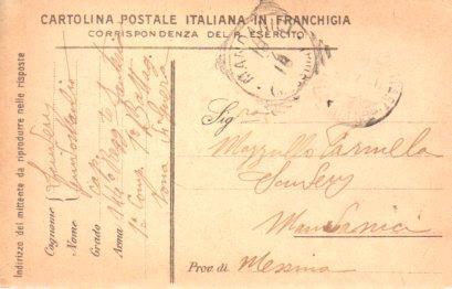 POSTAL PV11138: Correspondencia Ejercito Italiano Primera Guerra Mundial PV11138