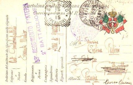 POSTAL PV11176: Correspondencia Ejercito Italiano Primera Guerra Mundial PV11176