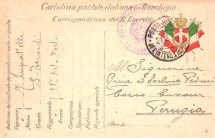 POSTAL PV11154: Correspondencia Ejercito Italiano Primera Guerra Mundial PV11154