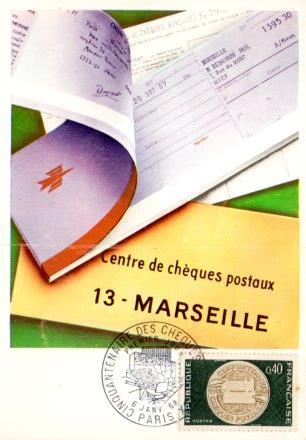 POSTAL PV11437: Cinquantenaire des Cheques Postaux 