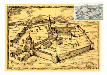 POSTAL PV11424: Monasterio de Santa Maria de Veruela. Tarjeta postal primer dia circulacion