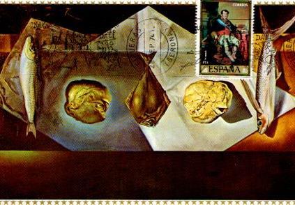 POSTAL PV11414: Naturaleza muerta eucaristica, Teatro Museo Dali
