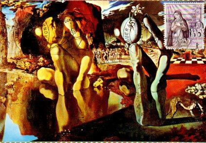 POSTAL PV11418: Metamorfosis de Narciso, Teatro Museo Dali