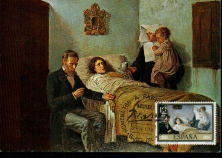 POSTAL PV11450: Ciencia y caridad. Homenatge a Picasso. Tarjeta postal