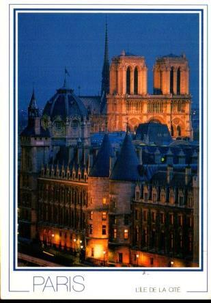 POSTAL PV11500: Ille de la Cite, Paris