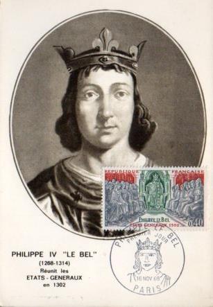 POSTAL PV11456: Philippe IV Le Bel. Journee du Timbre 1968. Carte Postale