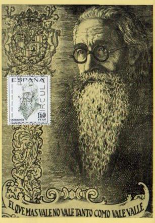 POSTAL PV11468: Ramon Valle Inclan. Tarjeta postal primer dia circulacion